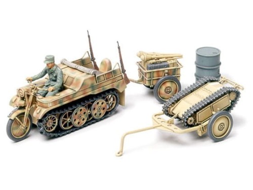 Pojazd Sd.Kfz.2 Kettenkraftrad i Goliath 32502 Tamiya