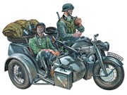 Motocykl Zundapp KS 750 z wózkiem bocznym 0317 Italeri