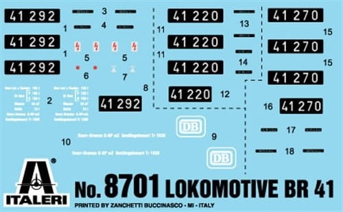 Lokomotywa parowa BR 41 8701 Italeri