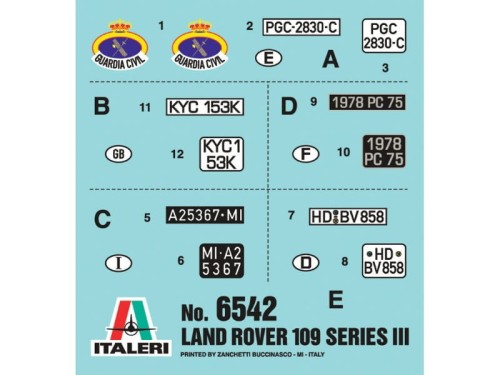 Samochód Land Rover Series III 109 6542 Italeri