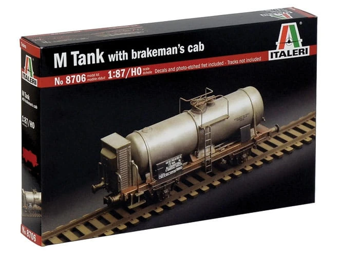Wagon cysterna z kabiną hamulcową 8706 Italeri