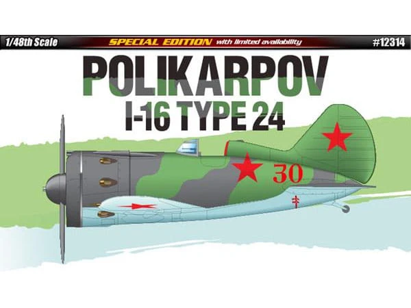 Samolot Polikarpow I-16 Type 24 12314 Academy
