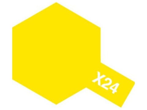 Farba akrylowa X-24 Yellow Clear 81524 Tamiya