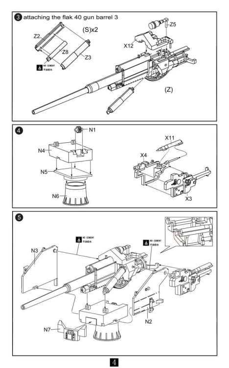 Działo przeciwlotnicze 128mm FlaK 40 UA72094 Modelcollect