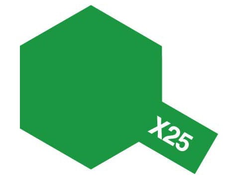 Farba akrylowa X-25 Green Clear 81025 Tamiya