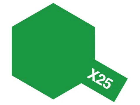 Farba akrylowa X-25 Green Clear 81025 Tamiya