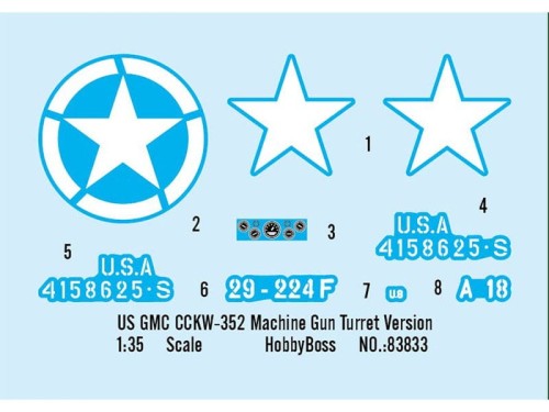 Samochód ciężarowy GMC CCKW-352 83833 Hobby Boss
