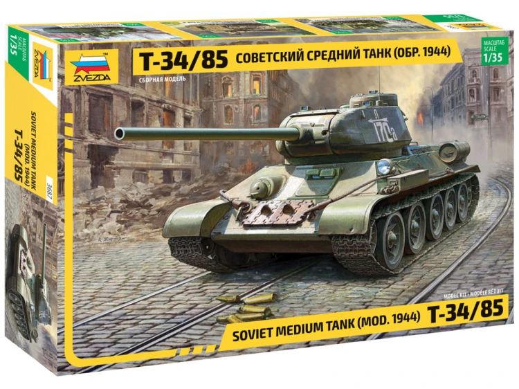 Czołg T-34/85 model 1944 3687 Zvezda
