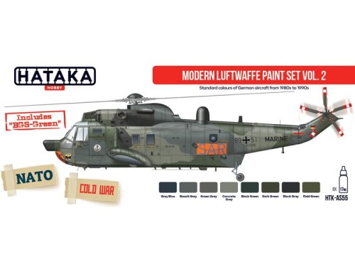 Zestaw farb Modern Luftwaffe vol.2 HTK-AS55 Hataka