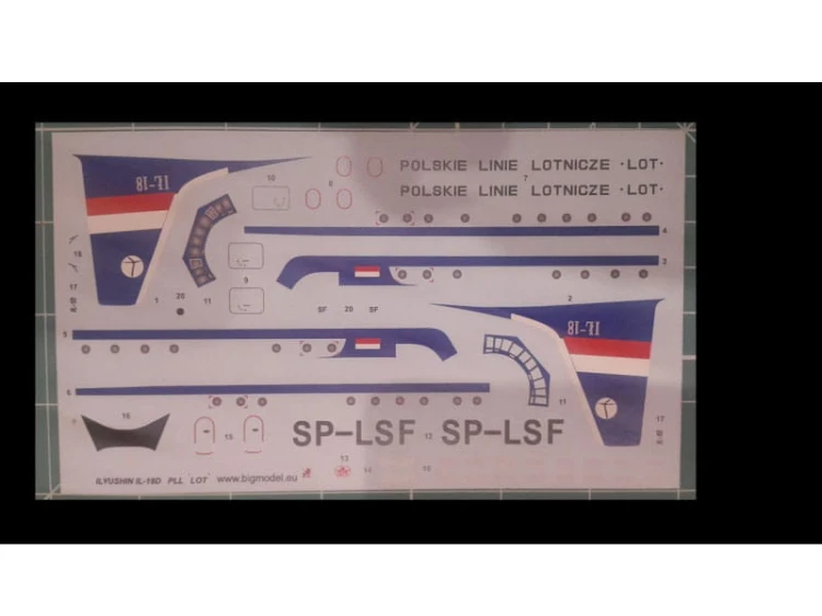 Samolot pasażerski Ilyushin Ił-18D 1440002 Bigmodel