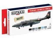 Zestaw farb akrylowych Polski TS-11 Iskra HTK-AS46 Hataka