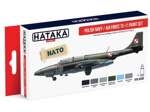 Zestaw farb akrylowych Polski TS-11 Iskra HTK-AS46 Hataka