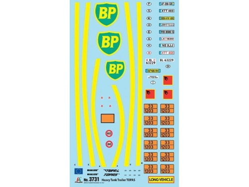 Naczepa cysterna BP Topas 3731 Italeri
