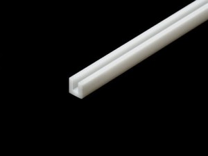 Profil plastikowy biały kształtownik ceownik U
