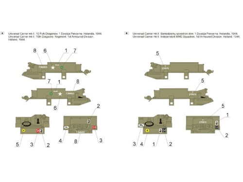 Kalkomania Universal Carrier Mk.II 35D27 Toro
