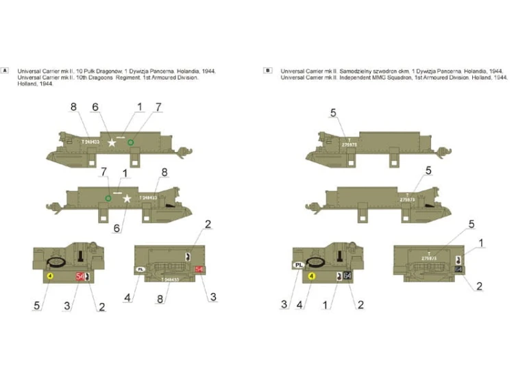 Kalkomania Universal Carrier Mk.II 35D27 Toro