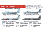Zestaw farb akrylowych myśliwiec F-15 USAF HTK-AS43 Hataka