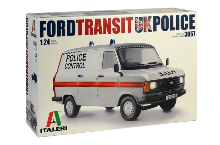 Samochód Ford Transit II radiowóz policyjny 3657 Italeri