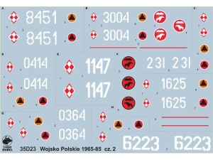 Kalkomania Wojsko Polskie 1965-85