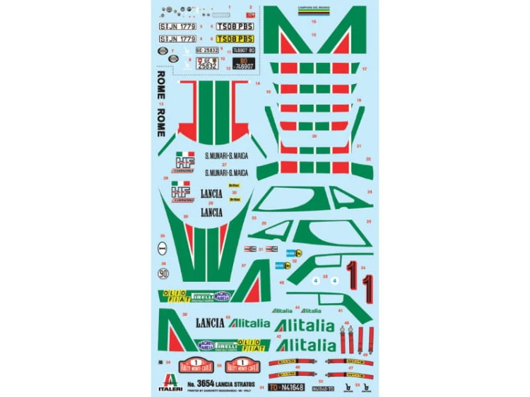 Samochód Lancia Stratos HF 3654 Italeri
