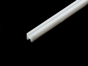 Profil plastikowy biały kształtownik dwuteownik H