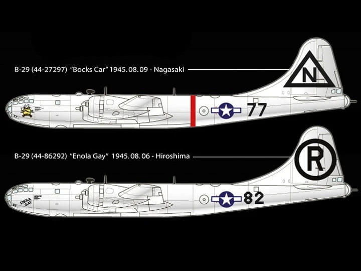 Samolot Boeing B-29A Enola Gay i Bockscar 12528 Academy