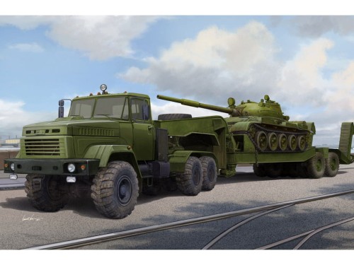 Ciężarówka KrAZ-6446 z MAZ/ChMZAP-5247G 85513 Hobby Boss