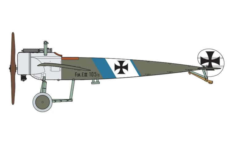 Samolot Fokker E.III Eindecker A01087 Airfix