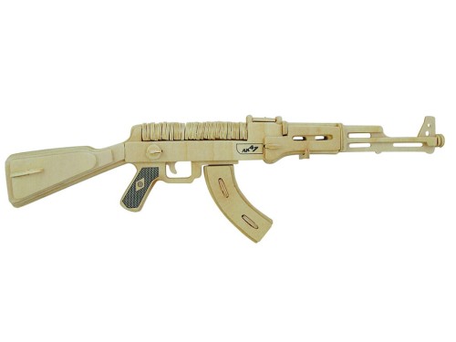 Karabinek AK-47 składanka drewniana puzzle 3D P205 Sea-Land