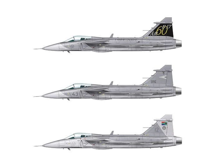 Samolot Saab JAS-39 Gripen 1306 Italeri