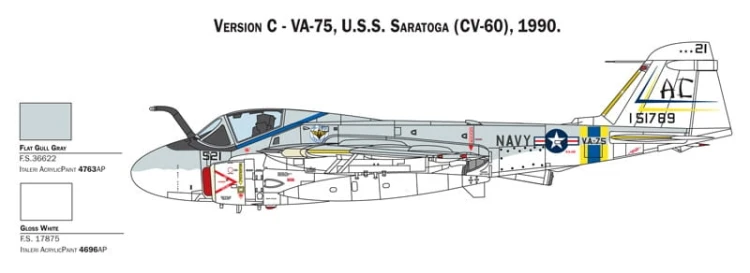 Samolot Grumman KA-6D Intruder 1405 Italeri