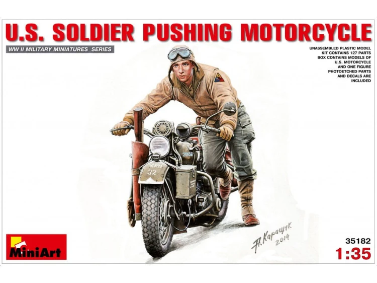 Motocykl wojskowy Harley Davidson WLA 750 35182 MiniArt