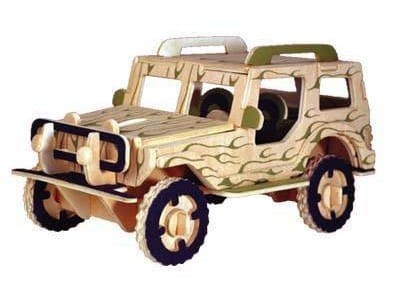 Samochód Jeep składanka drewniana P123 Sea-Land