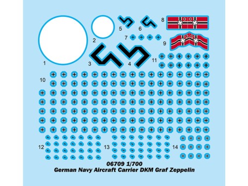 Okręt lotniskowiec DKM Graf Zeppelin 06709 Trumpeter