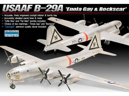 Samolot Boeing B-29A Enola Gay i Bockscar 12528 Academy