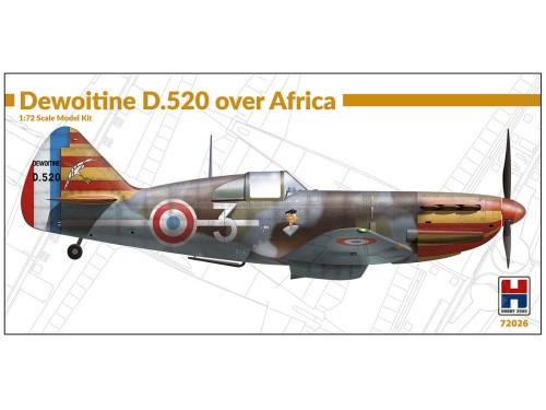 Samolot Dewoitine D.520 Africa 72026 Hobby 2000