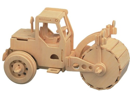 Walec drogowy składanka drewniana puzzle 3D P027 Sea-Land