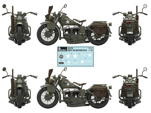 Motocykl wojskowy Harley Davidson WLA 750 35176 MiniArt