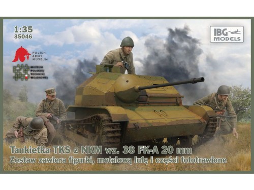 Czołg TKS Tankietka z NKM wz.38 FK-A 20mm 35046 IBG Models