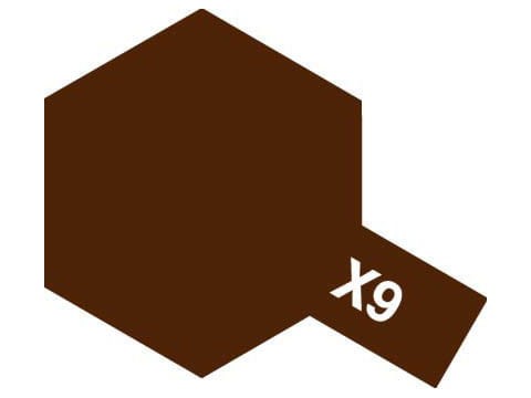 Farba akrylowa X-9 Brown Gloss 81009 Tamiya