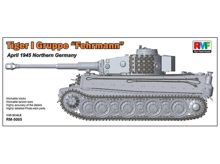 Czołg Tiger I PzKpfw VI Ausf.E Fehrmann RM-5005 RFM