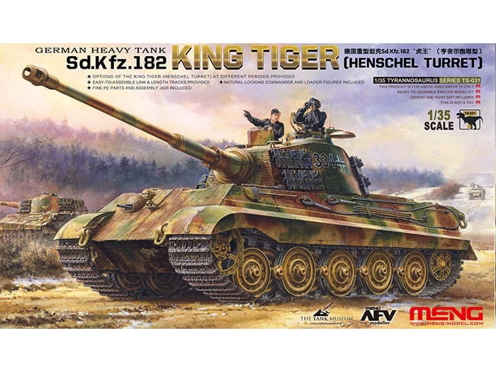  Czołg Sd.Kfz.182 King Tiger TS031 Meng