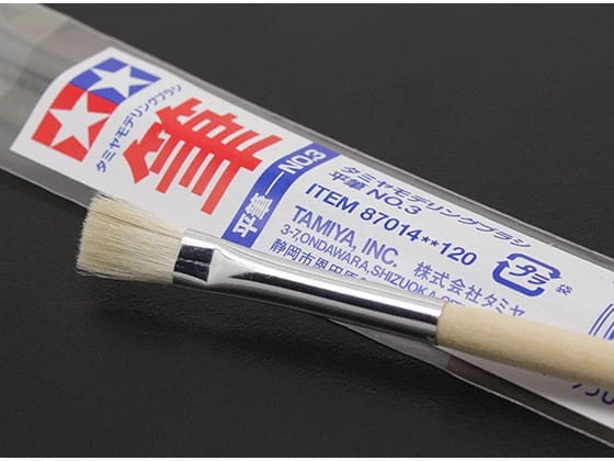 Pędzelek modelarski płaski 3 87014 Tamiya