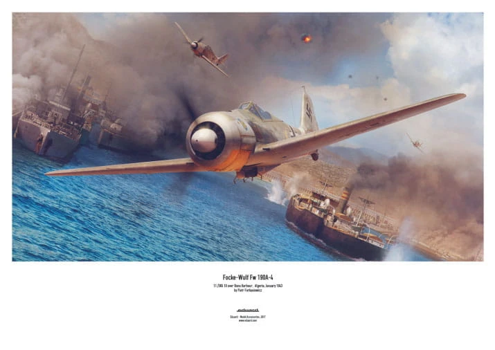 Samolot Focke Wulf Fw190 A-2/A-3/A-4 R0016 Eduard
