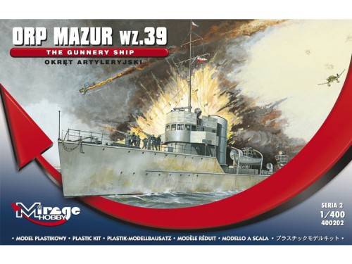Okręt artyleryjski ORP Mazur wz.39 400202 Mirage