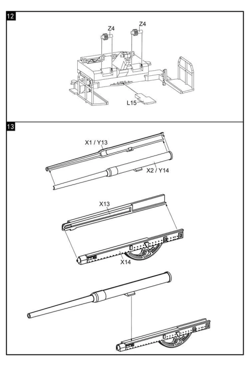 Fort w Austratt wieża 28cm Caesar UA72148 Modelcollect