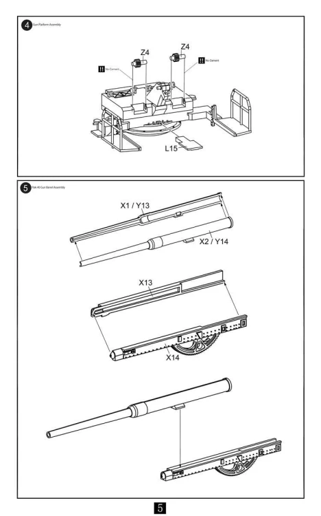 Działo przeciwlotnicze E-75 128mm FlaK 40 UA72117 Modelcollect