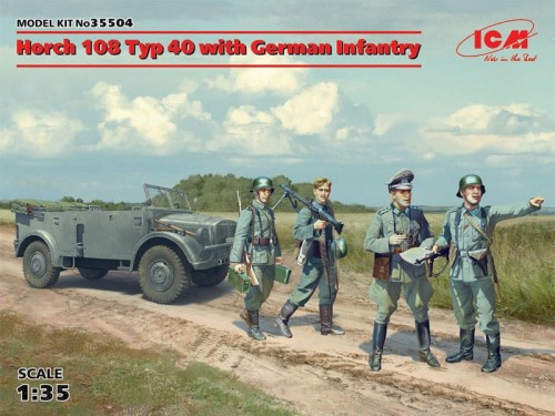 Samochód wojskowy Horch 108 Typ 40 35504 ICM