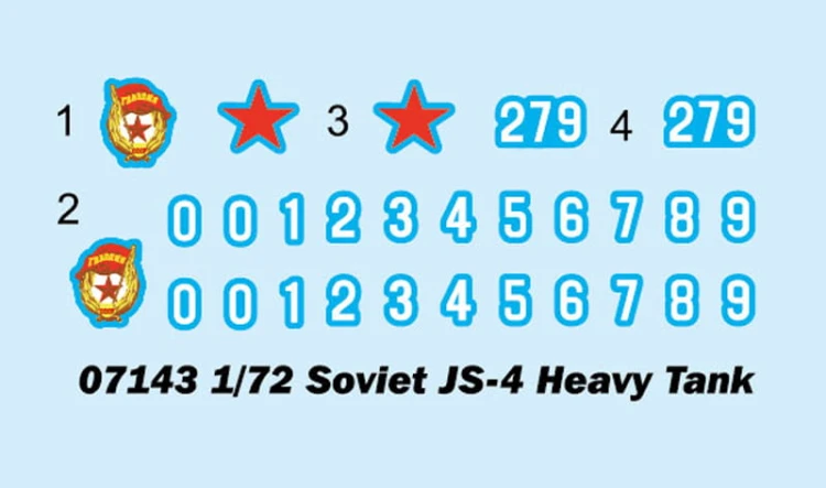 Czołg IS-4 07143 Trumpeter