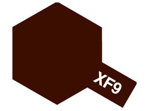 Farba akrylowa XF-9 Hull Red Flat 81709 Tamiya